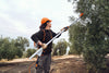 Dettaglio delle dita in carbonio nell'abbacchiatore STIHL SPA 140