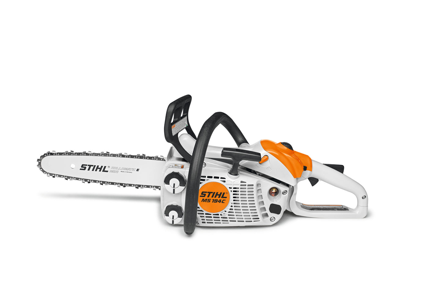 Dettaglio della motosega Stihl MS 194 C-E con catena