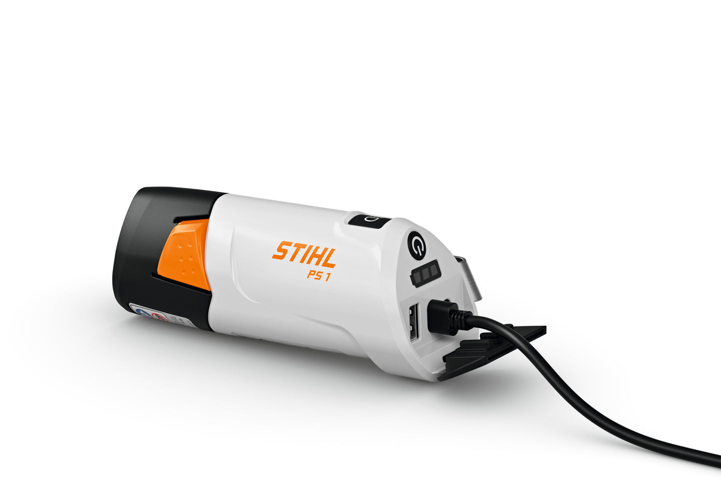 Vista frontale della motosega a batteria STIHL PS 1