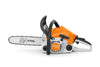 Primo piano della catena e barra della motosega STIHL MS 162