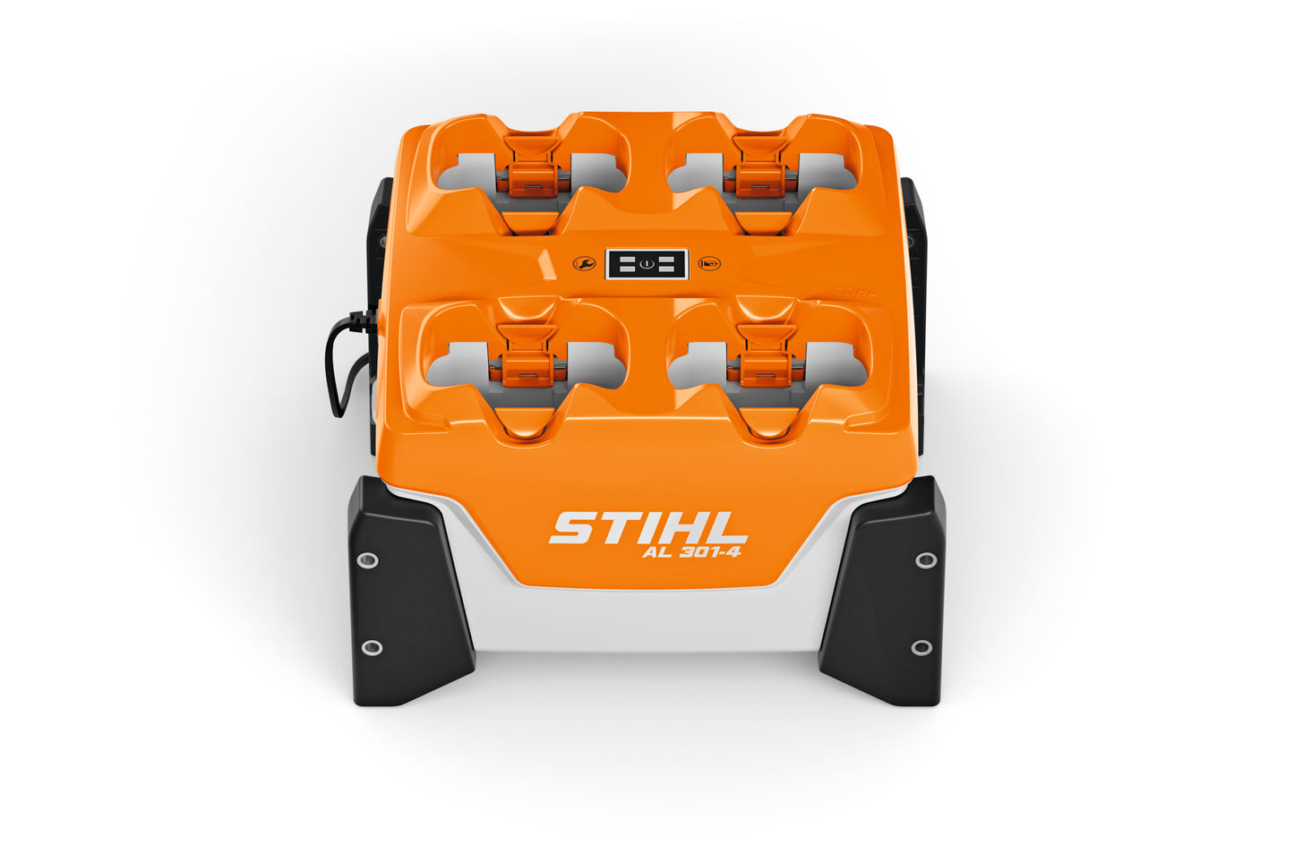 Dettaglio del LED di stato sul caricabatterie Stihl AL 301-4