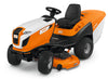 Particolare del sistema di controllo del trattorino STIHL RT 6127 ZL.