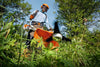 Dettaglio del motore del Decespugliatore STIHL FS 240 su sfondo bianco