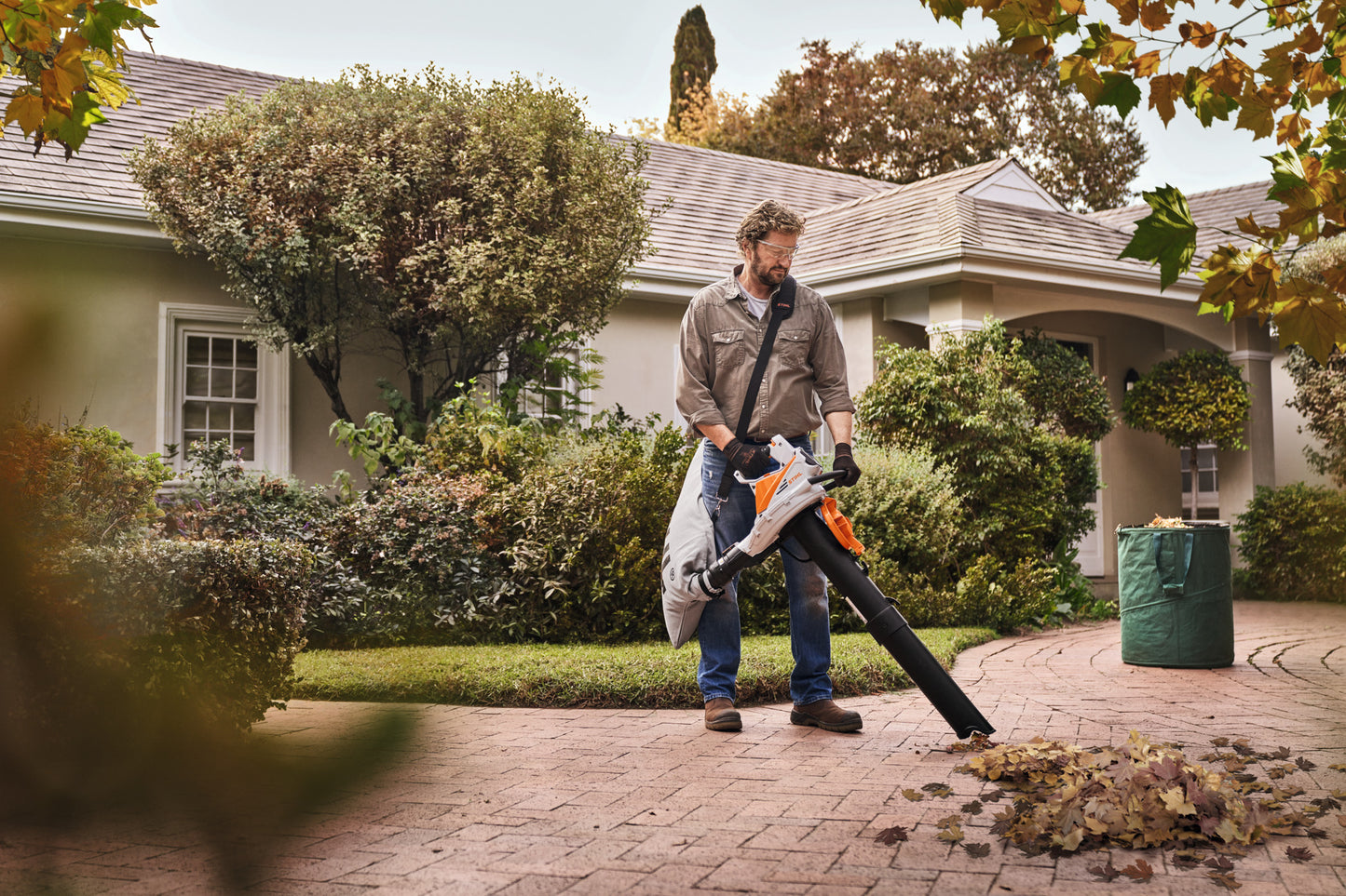 Immagine di dettaglio sull'impugnatura del STIHL SHA 56