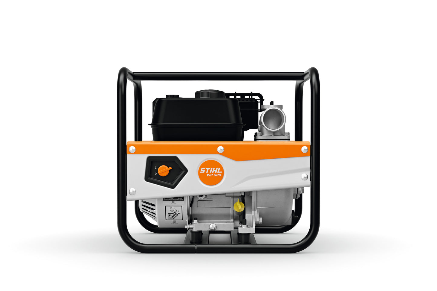 Dettaglio delle connessioni della pompa idrovora WP 300 di Stihl