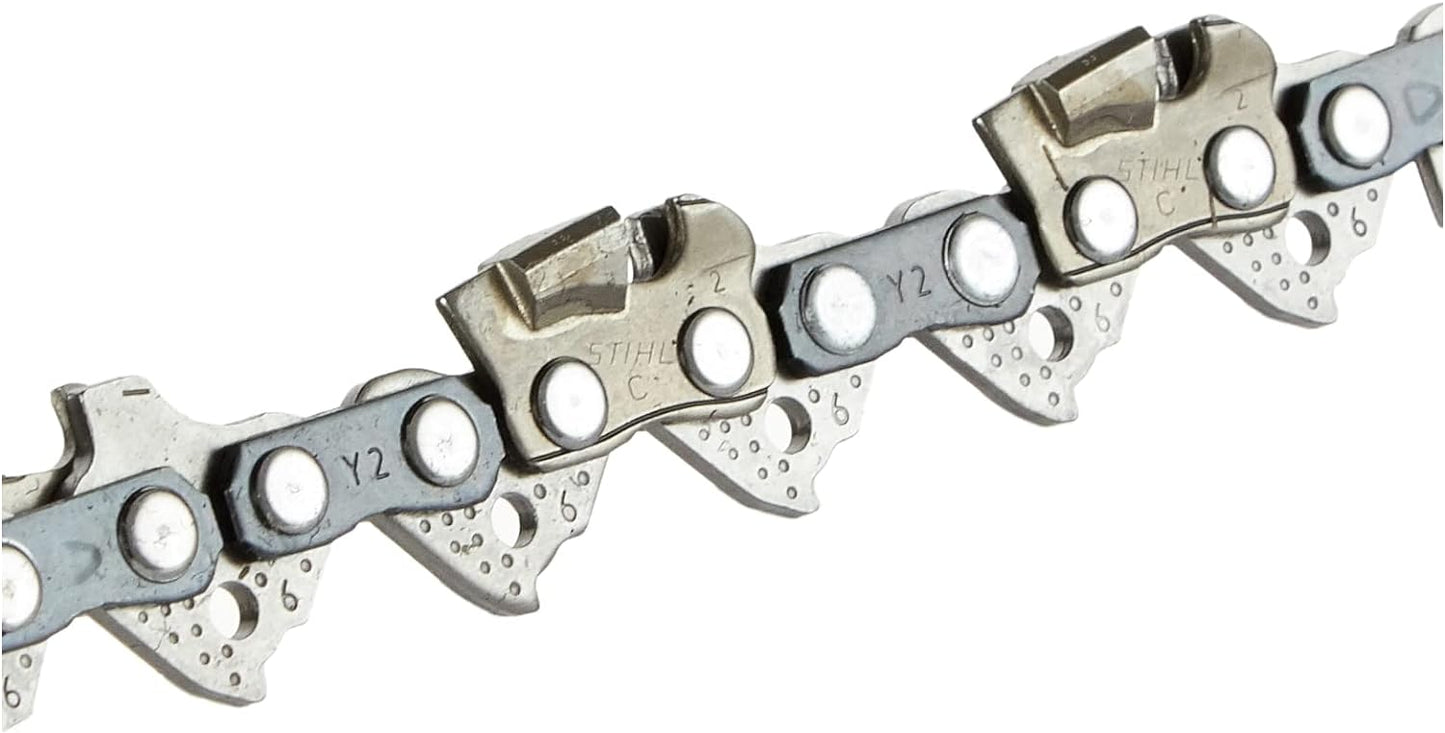 Catena per motosega STIHL, modello Y2, in acciaio resistente, ideale per taglio di legno e lavori forestali. Alta qualità e durata per prestazioni ottimali.
