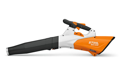 Lato destro del Soffiatore a batteria BGA 200 di STIHL evidenziato
