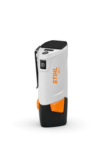 Dettaglio del manico della motosega a batteria STIHL PS 1