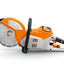 Dettaglio impugnatura ergonomica della troncatrice STIHL TSA 230