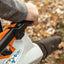 Detailed view of STIHL BGA 200 blower system and attachments