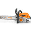 Dettaglio della barra guida della motosega STIHL MS 261 C-M