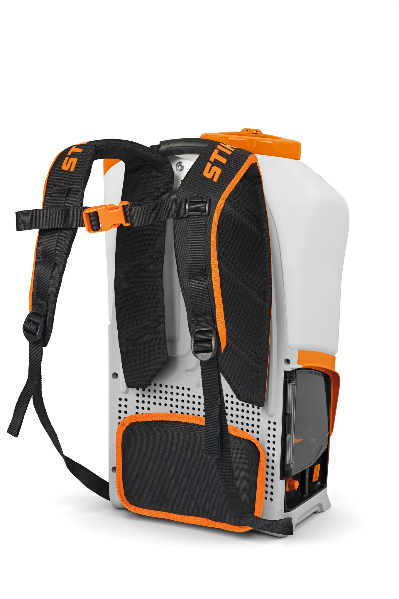 Dettaglio della lancia di spruzzo e del filtro integrato dell'atomizzatore STIHL SGA 85