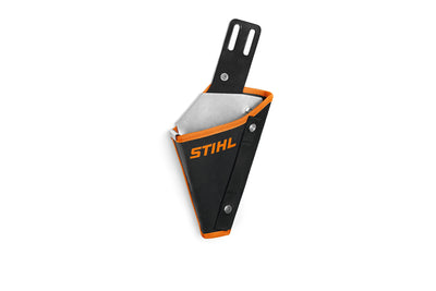 Vista frontale della fondina Stihl per GTA 26 su sfondo bianco