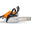 Dettaglio della barra e catena della motosega STIHL MS 172