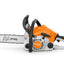 Primo piano della catena e barra della motosega STIHL MS 162