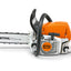 Motosega STIHL MS 251 ripresa di lato mostrando la barra
