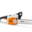Vista laterale della motosega elettrica STIHL MSE 210 C-BQ in azione