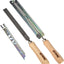 Set di lime per affilatura Stihl, include lime tonde e piatte con manici in legno, ideale per la manutenzione di catene per motoseghe, strumenti di alta qualità per una perfetta affilatura e lunga durata.