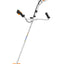 Vista laterale del Decespugliatore STIHL FS 240 con motore 2 tempi su fondo bianco