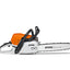 Vista laterale della motosega STIHL MS 391