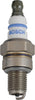 Candela di accensione Bosch per auto, modello 273, ad alte prestazioni, con elettrodo in nichel e corpo in ceramica bianca. Ideale per migliorare l'efficienza del motore e ridurre le emissioni. Ricambio originale di alta qualità.