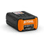 Vista laterale della batteria STIHL AP 200 S