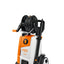 Vista ravvicinata dell'avvolgitubo della Stihl RE 130 Plus