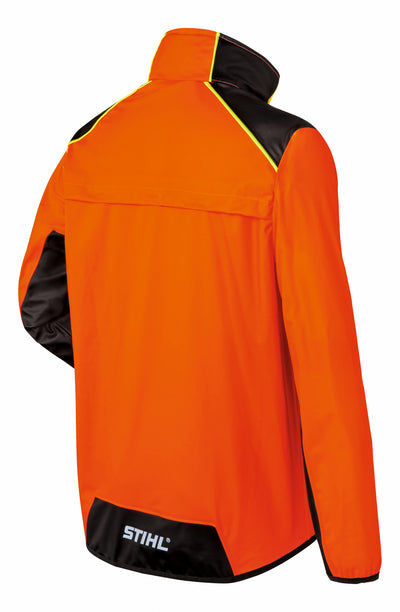 Giacca Anti-Intemperie Duroflex Stihl in materiale arancione segnaletico impermeabile