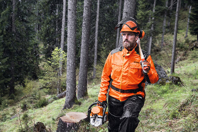 Giacca Anti-Intemperie Duroflex Stihl con cappuccio ripiegabile e certificazione KWF