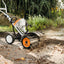Dettaglio delle lamelle in gomma del rullo spazzola Stihl