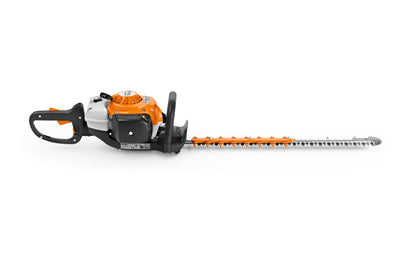 Vista laterale del tosasiepi Stihl HS 82 T
