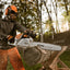 Motosega STIHL MS 291 con catena in primo piano