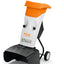 Vista frontale del Biotrituratore elettrico Stihl GHE 105 con apertura a quadrifoglio