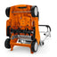Dettaglio delle ruote dell'arieggiatore RL 540 di Stihl
