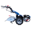 Motocoltivatore BCS PowerSafe 728 con ruote robuste e fresatrice, adatto per lavorazioni agricole su diversi tipi di terreno.
