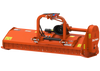 Vista frontale della trinciatrice Sicma TMX 185 spostabile, struttura robusta e dettagli dei martelli o coltelli visibili.

