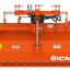 Vista dall’alto della trinciatrice Sicma TSN 155 spostabile con disposizione dei comandi idraulici e componenti meccanici.
